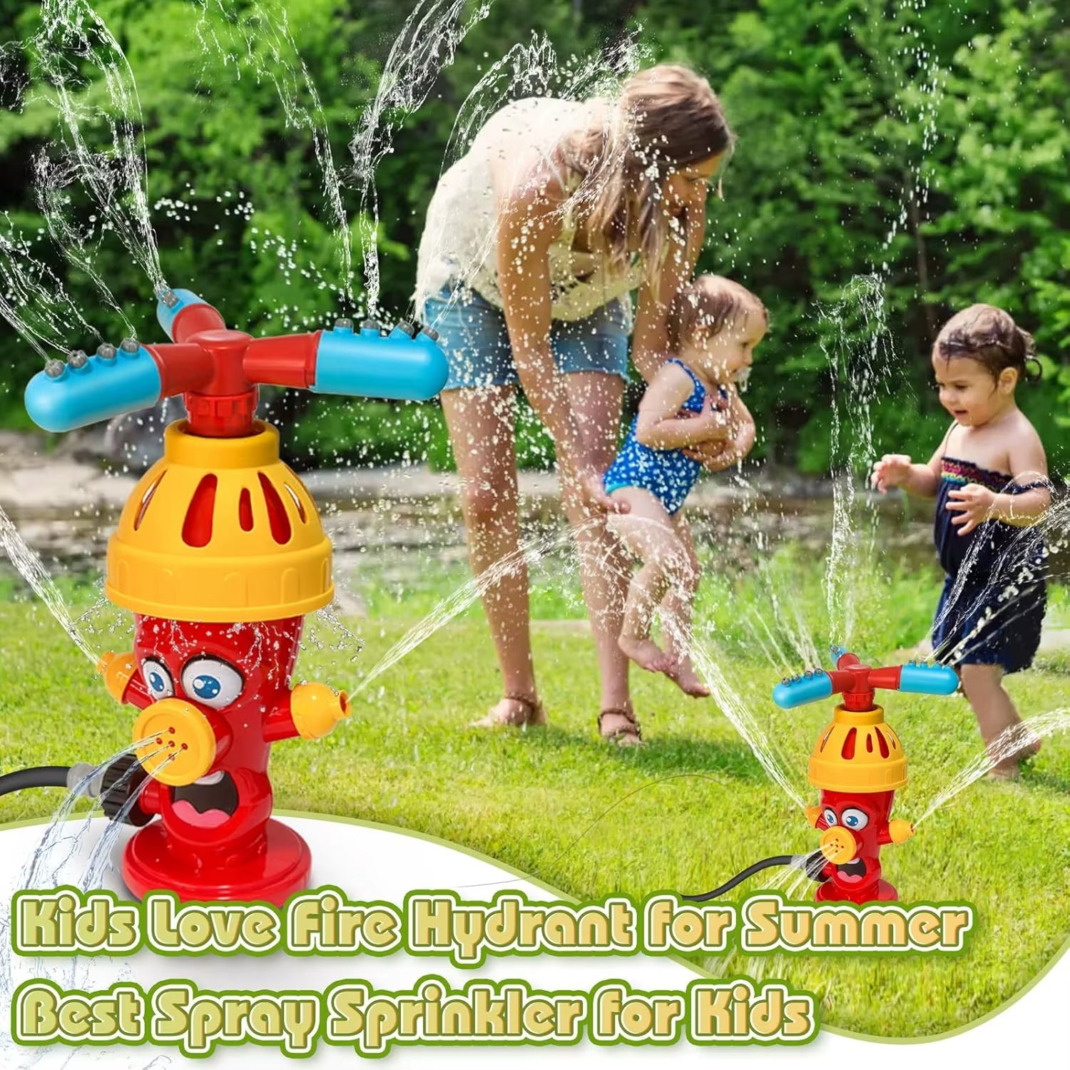 Hydrant Sprinkler | Outdoor Water Spray | Garden Water Toys - FLUFFI
