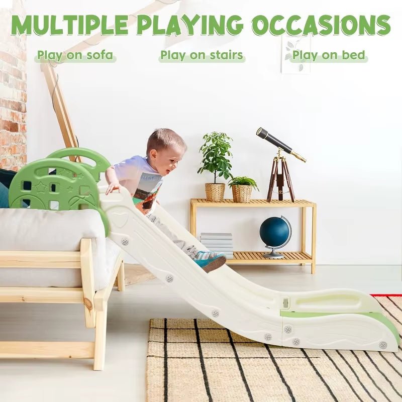 Indoor Kids Sofa Slide Adjustable Climbing Slide for Bed Sofa Stair for Kids Toddler Toy Slide Climber Playset Toy Playground - FLUFFI