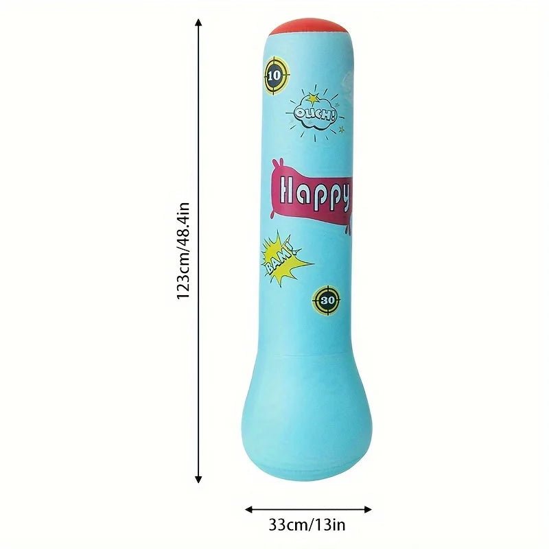 Inflatable Bopper Kids Punching Bag with Bounce - Back Action Inflatable Punching Bag for Kids Presents Inflatable Toys for Kids - FLUFFI