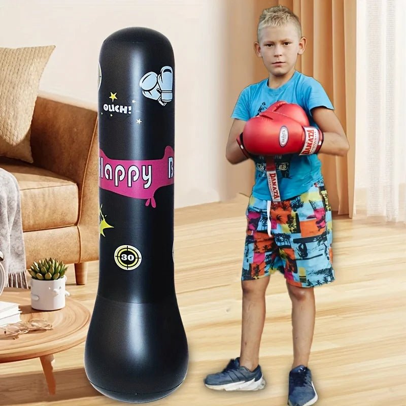 Inflatable Bopper Kids Punching Bag with Bounce - Back Action Inflatable Punching Bag for Kids Presents Inflatable Toys for Kids - FLUFFI