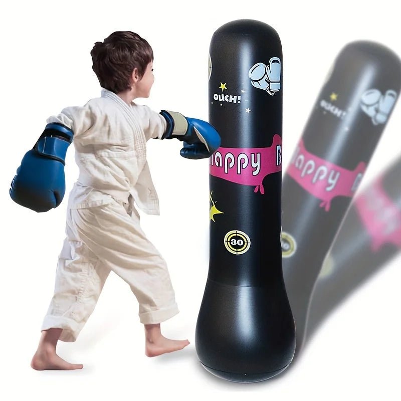 Inflatable Bopper Kids Punching Bag with Bounce - Back Action Inflatable Punching Bag for Kids Presents Inflatable Toys for Kids - FLUFFI