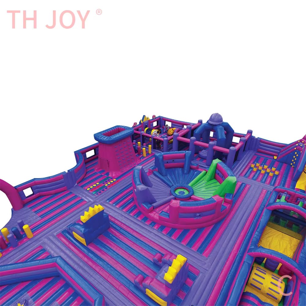 Inflatable Bouncer Castle | Inflatable Wipeout Game | Outdoor Equipment - FLUFFI
