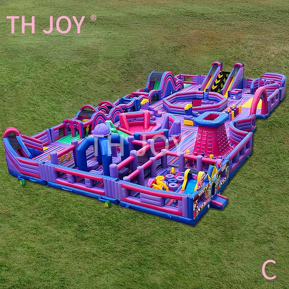Inflatable Bouncer Castle | Inflatable Wipeout Game | Outdoor Equipment - FLUFFI