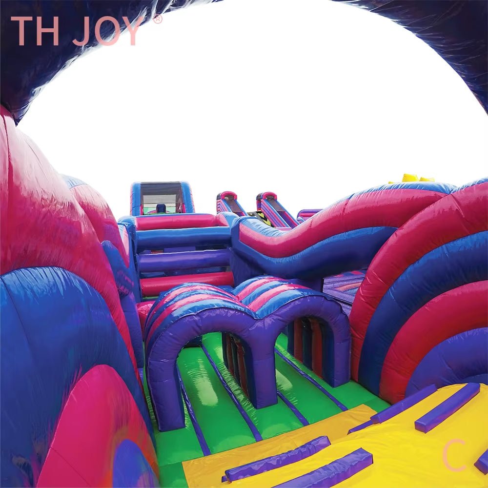 Inflatable Bouncer Castle | Inflatable Wipeout Game | Outdoor Equipment - FLUFFI