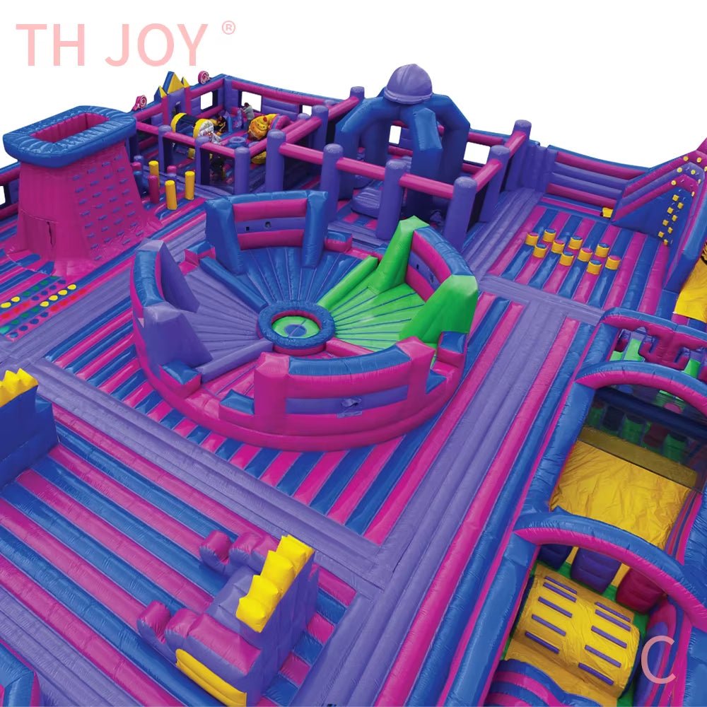 Inflatable Bouncer Castle | Inflatable Wipeout Game | Outdoor Equipment - FLUFFI