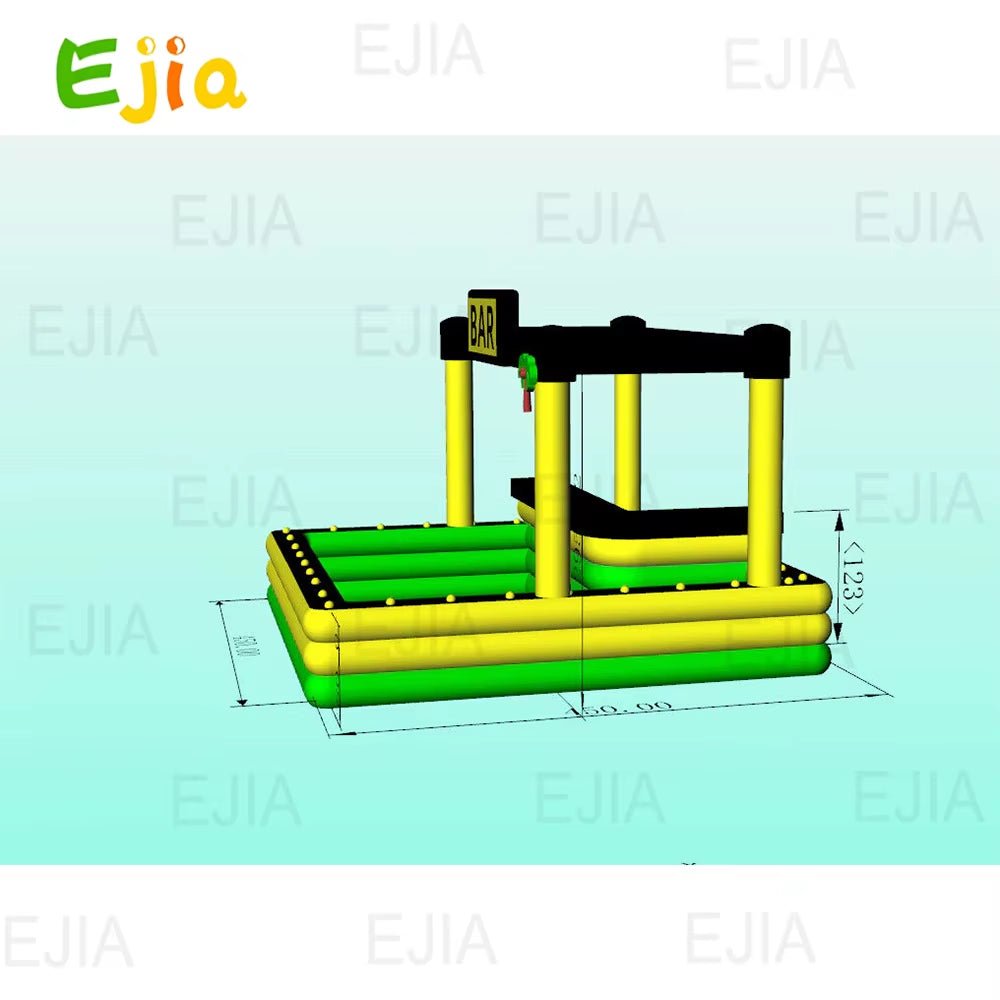 Inflatable Pool Bars Inflatable Ride - Ons Floating Water Waterproof Swimming Pool Spa Bar Inflatable Pub Tents for Backyard Party - FLUFFI