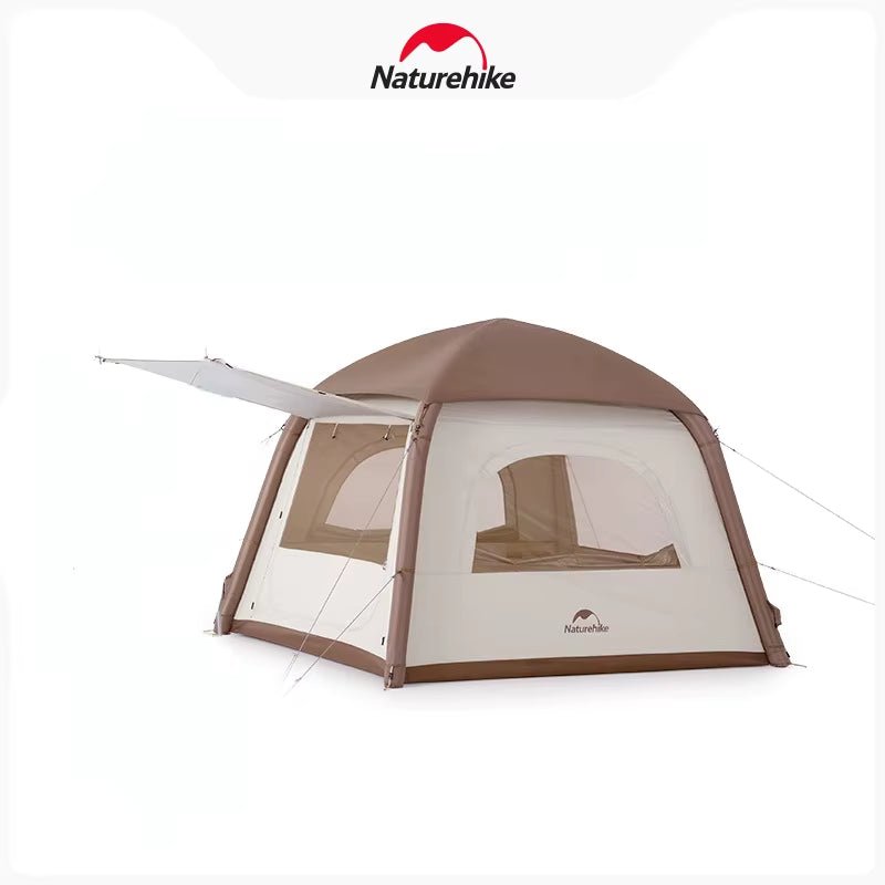 Inflatable Tent Portable | Ango Air Outdoor Silver | Large Space Folding Tent - FLUFFI