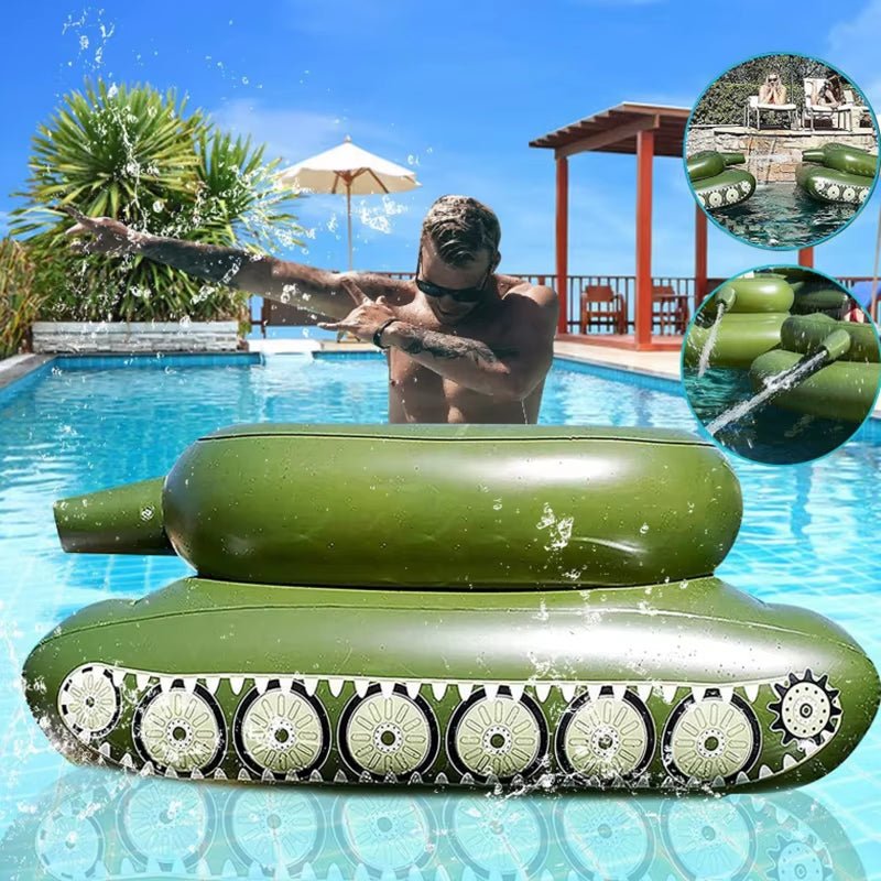 Inflatable Water Toys Inflatable Tank Floating Mat Swimming Pool Strong Buoyancy Floating Bed - FLUFFI