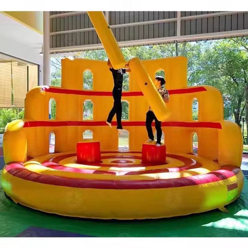 Interactive Inflatable Balancing Games Colosseum Warrior Carnival Gladiator Game Inflatable Jousting Arena Activity Event Rent - FLUFFI