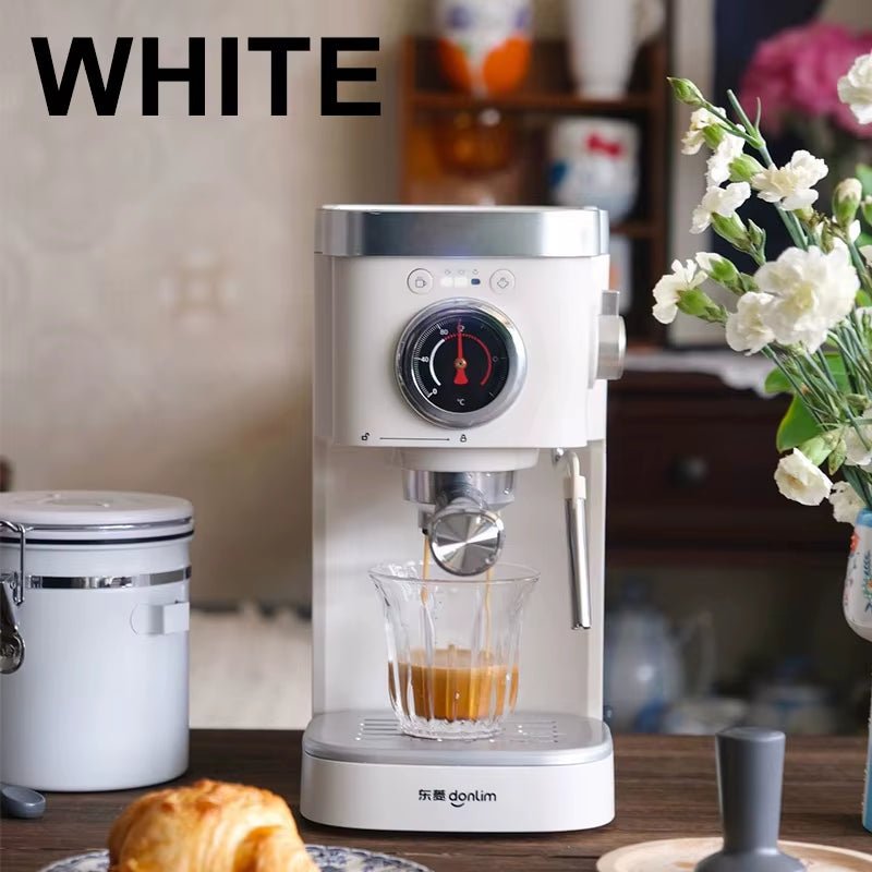 Italian Coffee Machine | 20Bar Pressure Temperature | Visual Automatic - FLUFFI