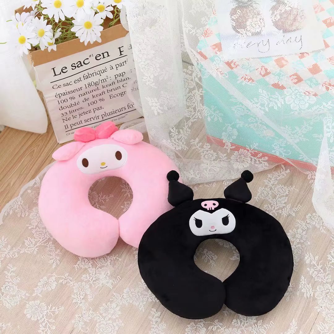 Kawaii Sanrio Neck Pillow - Hello Kitty - My Melody - Kuromi Cinnamoroll - FLUFFI