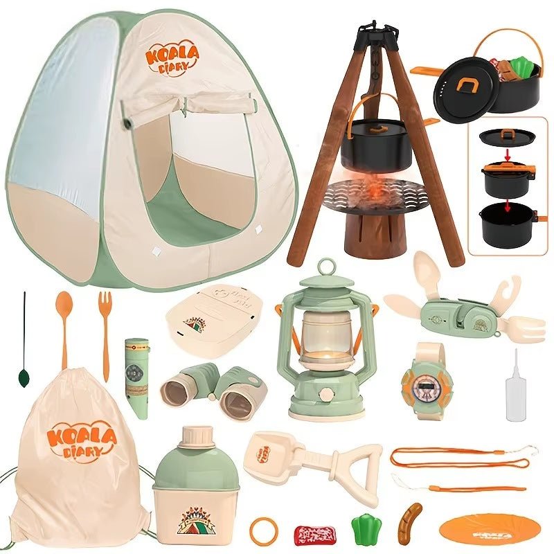 Kids Camping Set Toy | Outdoor Explorer Kit | Pretend Play - FLUFFI