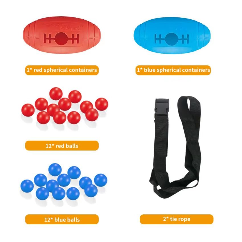 Kids Swing Balls Game Toy Fun Backyard Game Set with 36 Balls Shaking Ball Set Toys Indoor - FLUFFI