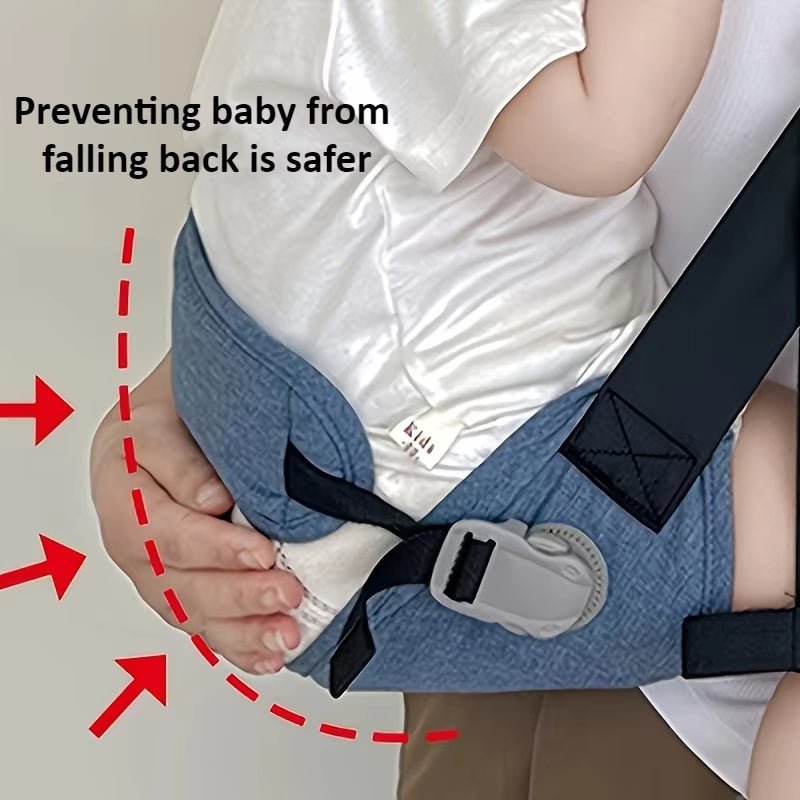 Kids Waist Stool with Waist Protection Baby Strap Holding Adjustable Baby Carrier Front Holding Type Big Baby Holding Holding - FLUFFI