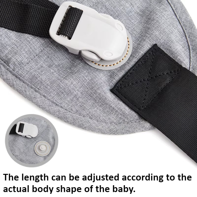 Kids Waist Stool with Waist Protection Baby Strap Holding Adjustable Baby Carrier Front Holding Type Big Baby Holding Holding - FLUFFI