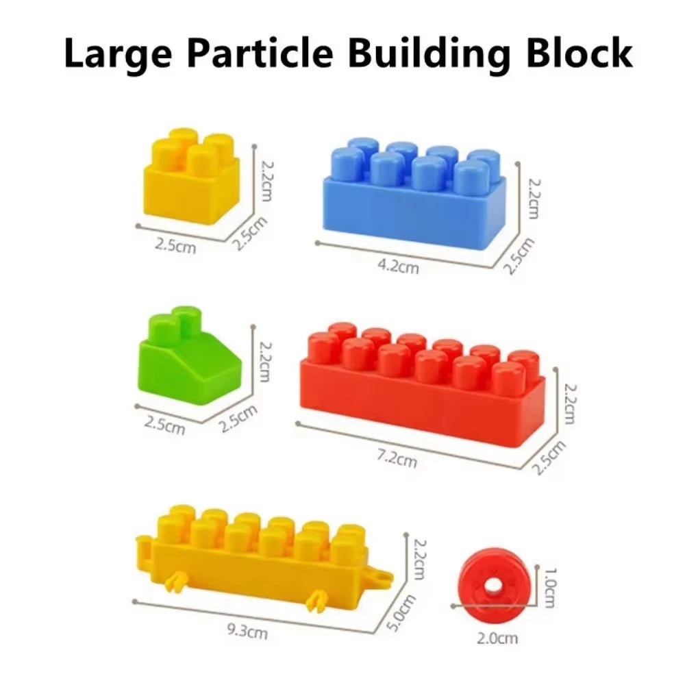 Large Particle Building Block Toys Assembly Toys, Children'S Puzzle Toys Creative Splicing Plastic Toys - FLUFFI