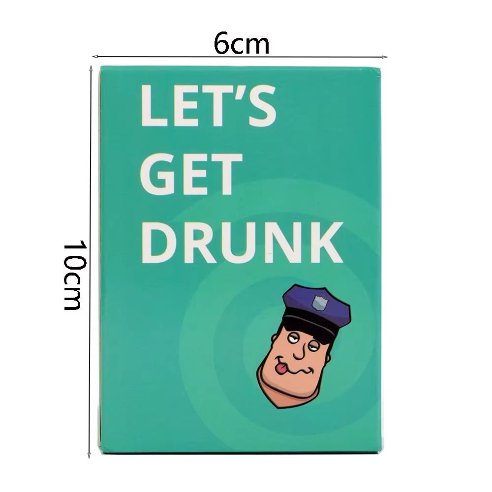 Let'S Get Drunk Drinking Card Game for Adults Fun Party Board Game Suitable for 2 to 8 Player English - FLUFFI