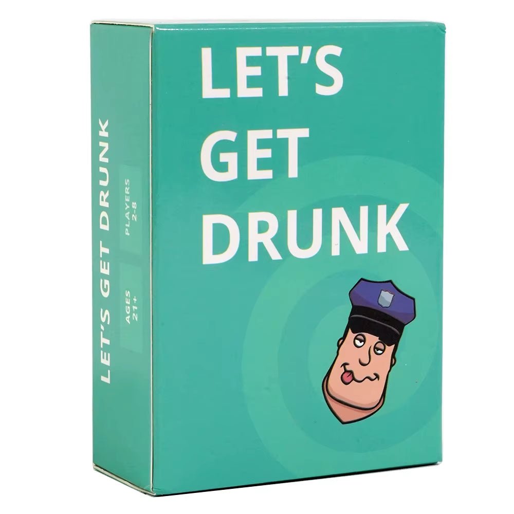 Let'S Get Drunk Drinking Card Game for Adults Fun Party Board Game Suitable for 2 to 8 Player English - FLUFFI