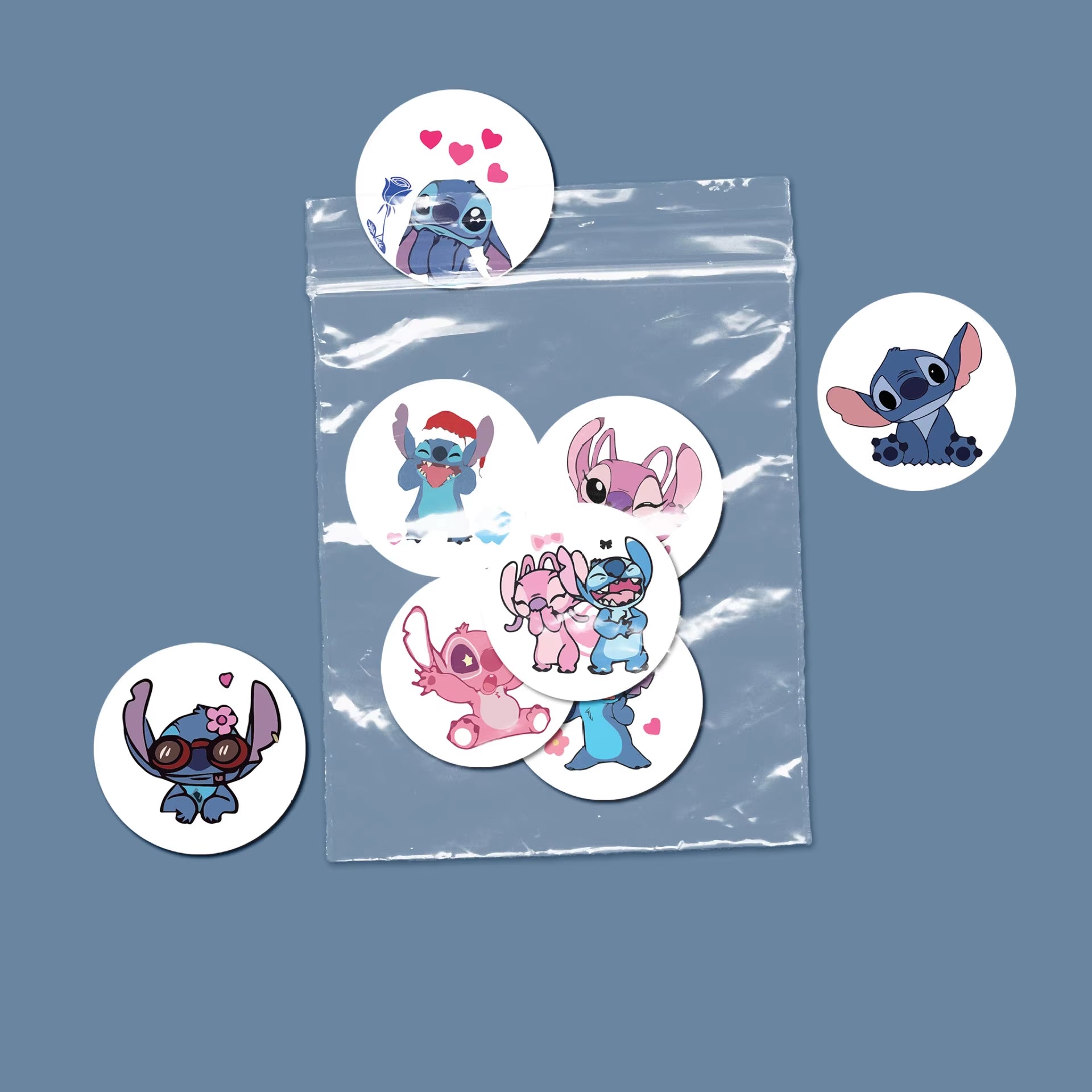 Lilo & Stitch Stickers | Disney | 500Pcs/Roll - FLUFFI