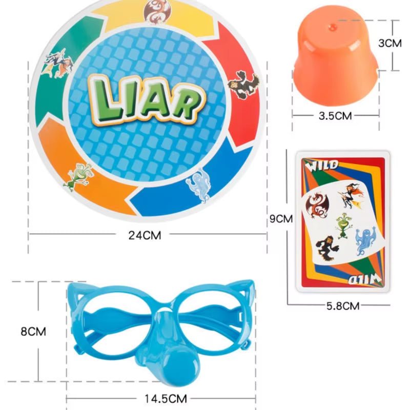 Long Nose Guess Who - Lied Punishment - Interactive Board Game - FLUFFI