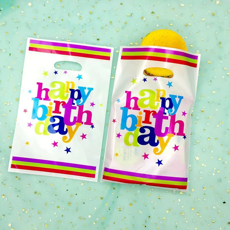 Lot Birthday Party Gift Bag Plastic Children'S Candy Gift Box Banquet Popp Pearlescent Packaging Strong and Durable - FLUFFI
