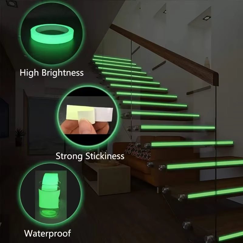 Luminous Safety Tape - Self - Adhesive - Stage Stair Safety - FLUFFI