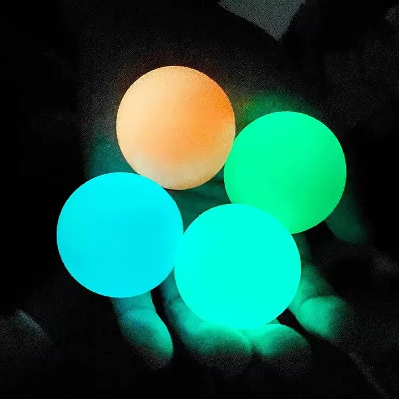 Luminous Sticky Ball | Glow in the Dark Ball | Throwing Target Ball - FLUFFI