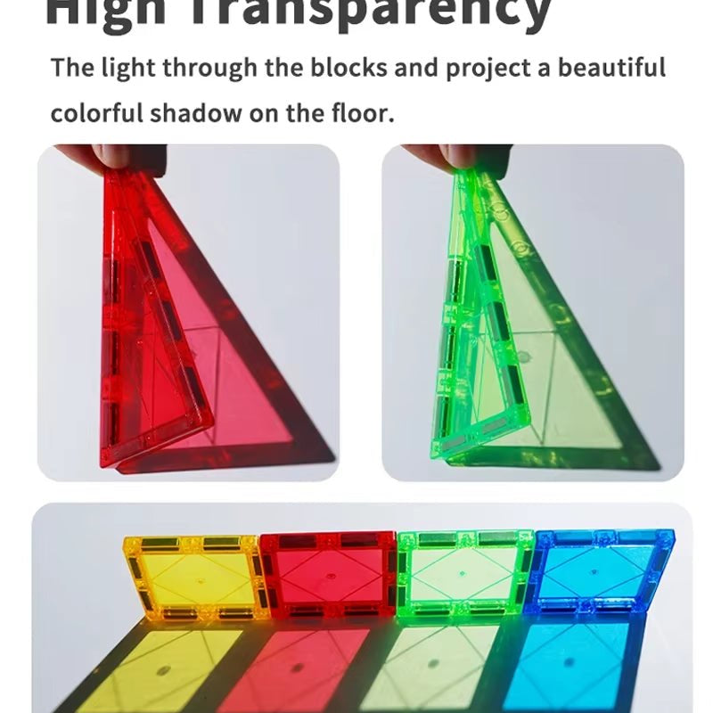 Magnetic Building Blocks | Construction Set | Magnet Block Tiles - FLUFFI
