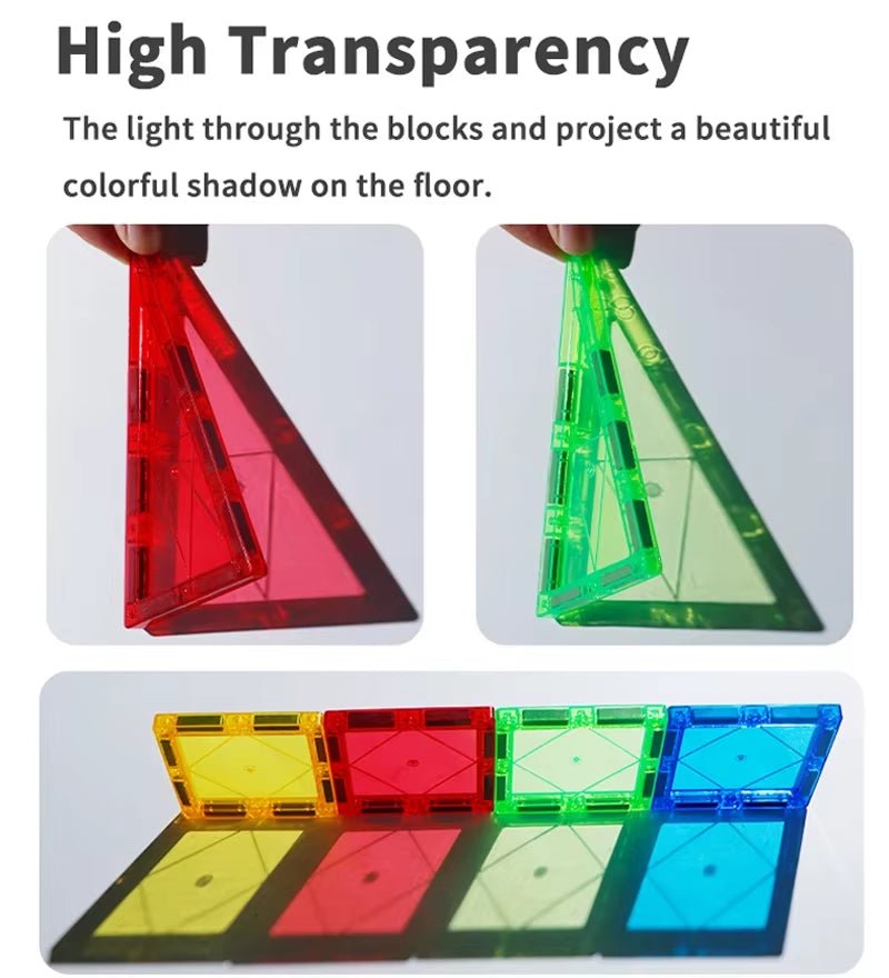Magnetic Building Blocks | Construction Set | Magnet Block Tiles - FLUFFI