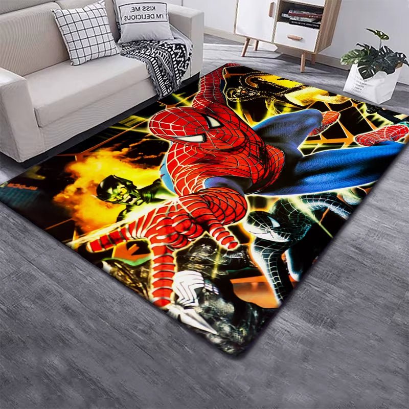 Marvel Spider Man HD Printed Carpet for Children,Living Room Bedroom Floor Mat Kitchen Mat Children'S Bedroom Mat - FLUFFI