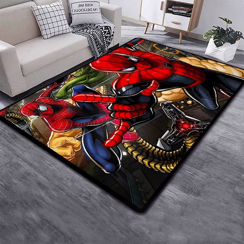 Marvel Spider Man HD Printed Carpet for Children,Living Room Bedroom Floor Mat Kitchen Mat Children'S Bedroom Mat - FLUFFI