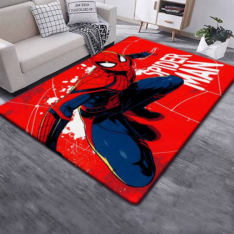 Marvel Spider Man HD Printed Carpet for Children,Living Room Bedroom Floor Mat Kitchen Mat Children'S Bedroom Mat - FLUFFI