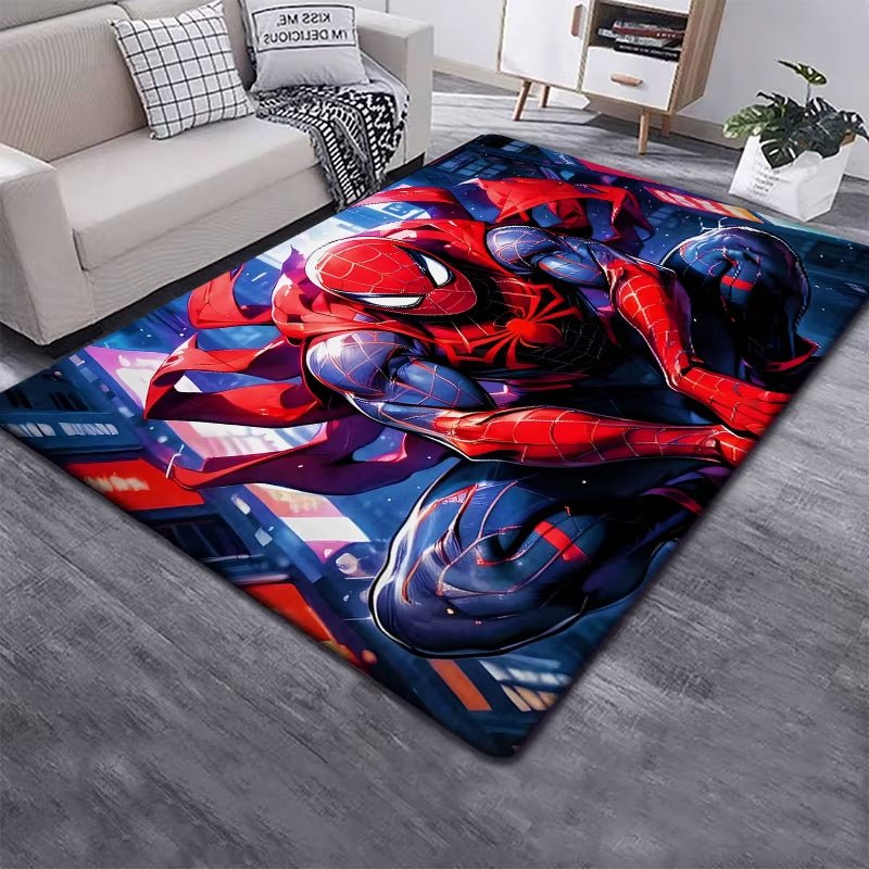 Marvel Spider Man HD Printed Carpet for Children,Living Room Bedroom Floor Mat Kitchen Mat Children'S Bedroom Mat - FLUFFI