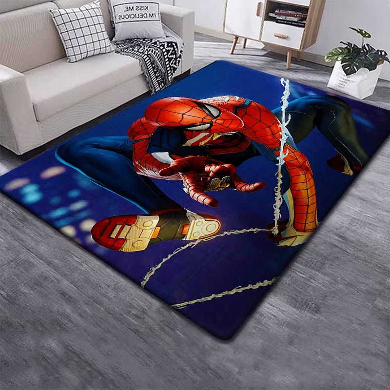 Marvel Spider Man HD Printed Carpet for Children,Living Room Bedroom Floor Mat Kitchen Mat Children'S Bedroom Mat - FLUFFI