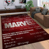 Marvel Superhero Series Spider Man Cartoon Carpet Rug for Bedroom Living Room Home Sofa Decoration,Kid Decor Floor Mat - FLUFFI