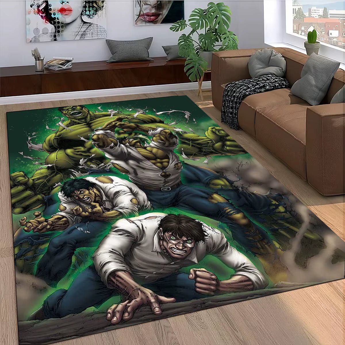 Marvel Superhero Series Spider Man Cartoon Carpet Rug for Bedroom Living Room Home Sofa Decoration,Kid Decor Floor Mat - FLUFFI
