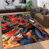 Marvel Superhero Series Spider Man Cartoon Carpet Rug for Bedroom Living Room Home Sofa Decoration,Kid Decor Floor Mat - FLUFFI