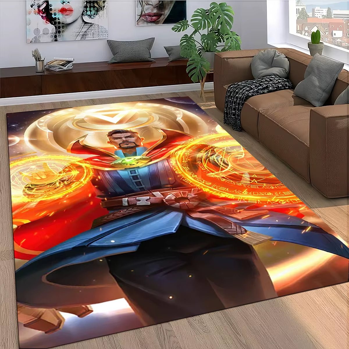 Marvel Superhero Series Spider Man Cartoon Carpet Rug for Bedroom Living Room Home Sofa Decoration,Kid Decor Floor Mat - FLUFFI