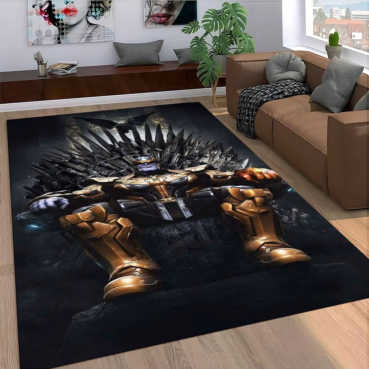 Marvel Superhero Series Spider Man Cartoon Carpet Rug for Bedroom Living Room Home Sofa Decoration,Kid Decor Floor Mat - FLUFFI