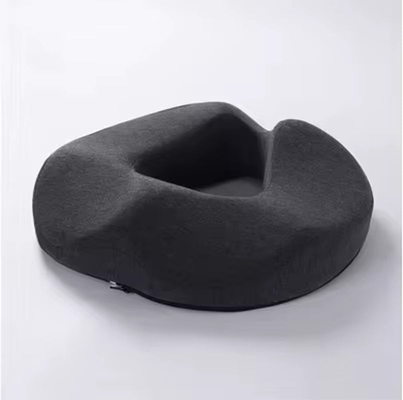 Memory Foam Seat Cushion - Non Slip - Orthopedic Prostate Cushion - FLUFFI