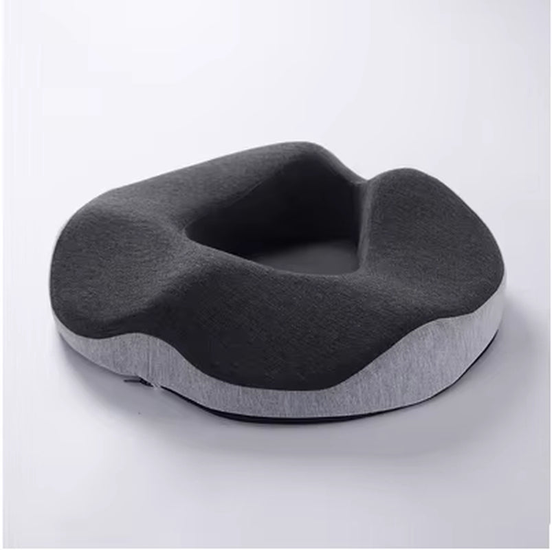 Memory Foam Seat Cushion - Non Slip - Orthopedic Prostate Cushion - FLUFFI