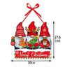 Merry Christmas Door Hanger New Year Party Pendants Xmas Tree Hanging Oranment Santa Claus Snowman Christmas Decoration for Home - FLUFFI