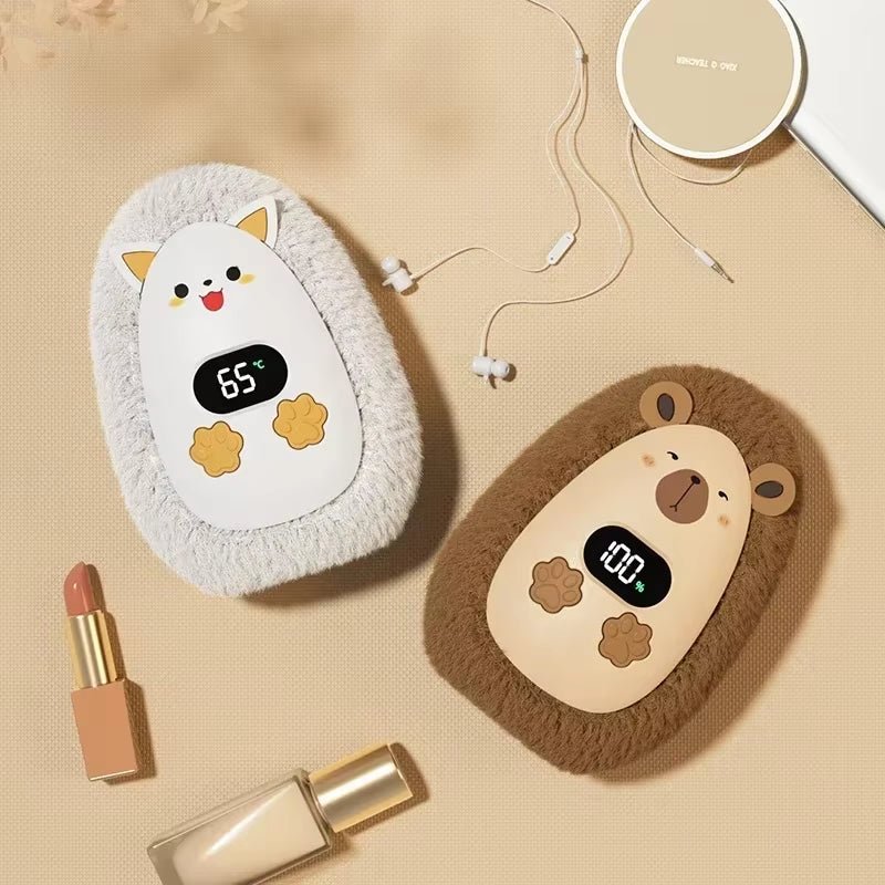 Mini Cartoon Hand Warmer Heater Portable Intelligent Hand Heater Long Life Rechargeable Outdoor Heaters Gift for Winter Home - FLUFFI
