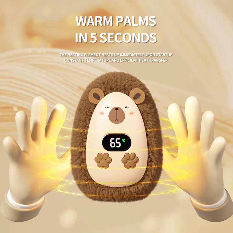 Mini Cartoon Hand Warmer Heater Portable Intelligent Hand Heater Long Life Rechargeable Outdoor Heaters Gift for Winter Home - FLUFFI