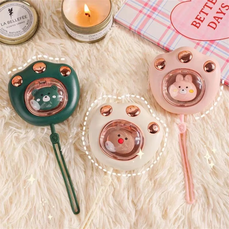 Mini Hand Warmer Mobile Power 2 in 1 Usb Charging Cute Cat Paw Pocket Hand Warmer Fast Heater Winter for Camping Office School - FLUFFI