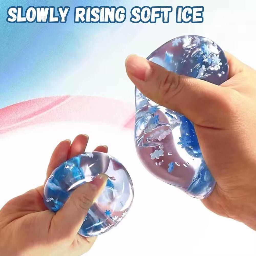 Mini Ice Cube Pinch Toy Transparent Small Ice Block Pinch Children Squeezing Toy Stress Relief Sensory Toy Birthday Gifts - FLUFFI