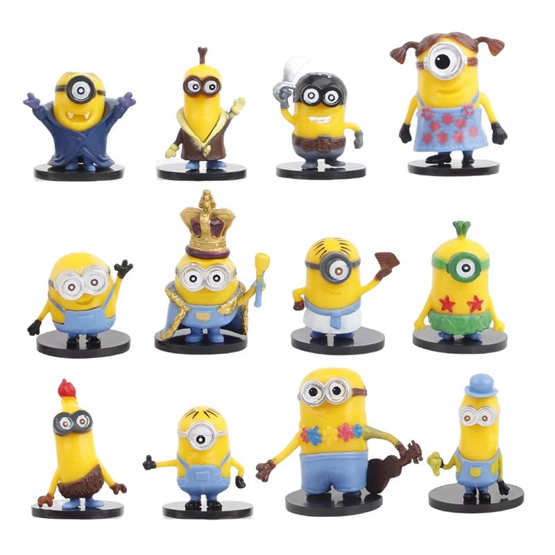 Miniones Anime Figure Toys 3D Eye Despicable Miniones Action Figures Classic - FLUFFI
