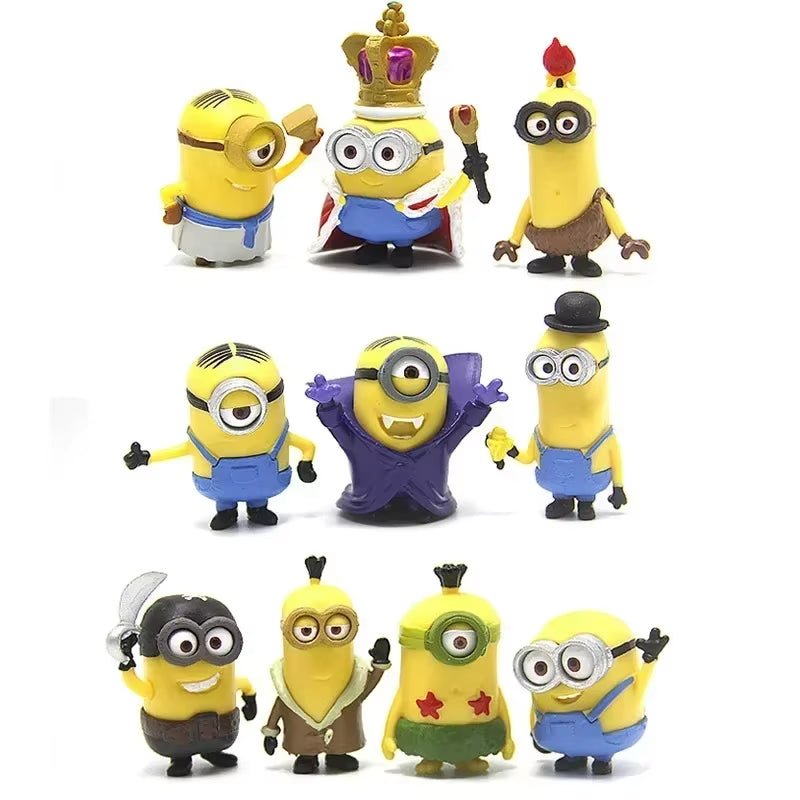 Miniones Anime Figure Toys 3D Eye Despicable Miniones Action Figures Classic - FLUFFI