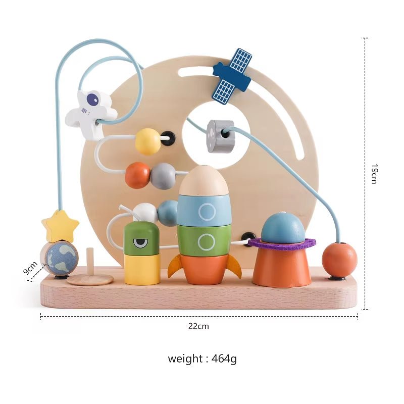 Mobile Drum - Bandstand Model - Removable Set - Wooden Montessori Toys - FLUFFI