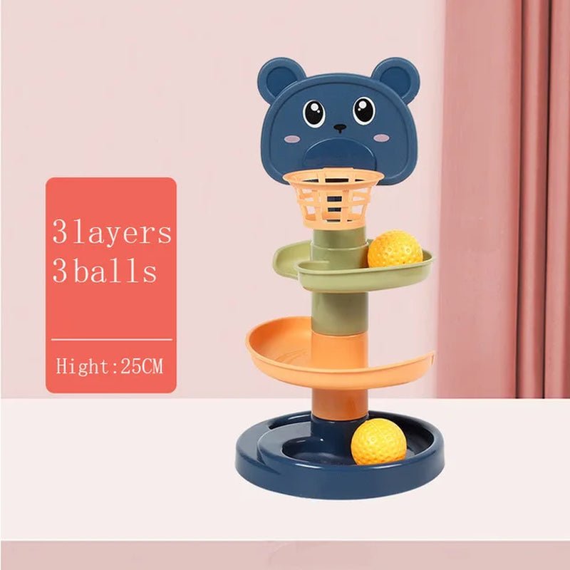 Montessori Baby Toy Rolling Ball Children Montessori Educational Games for Babies Stacking Track Baby Development Toys Children - FLUFFI